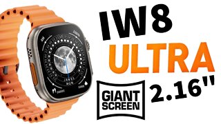 IW8 Ultra GIANT SCREEN 2.16 Smart Watch HD Tela Cheia À Prova D'água BT Call Fitness Tracker Watchs