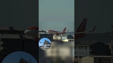 Gibraltar Plane Landing from Manchester 10 September 2022 #shorts