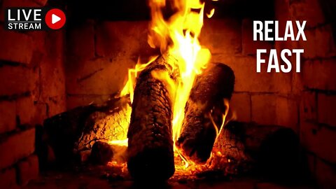 🔥Relaxing Fireplace Burning Ambience & Crackling Fire Sounds