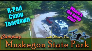 Robert Leaving | Dump Site by Drone | Nice Beach Day | Sunset | Camping Muskegon State Park