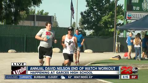 23 ABC's Scott Sheahen ran the mile during the David Nelson EOW Workout