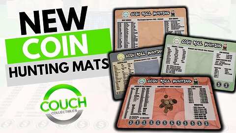 NEW Coin Roll Hunting Mats Couch Collectibles!!