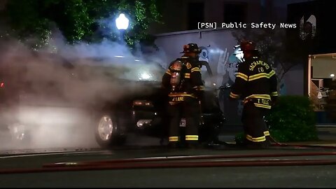 RAW: Vehicle Fire | 26th and J Streets | Midtown | Sacramento