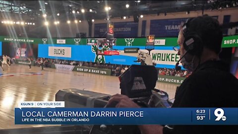 Local cameraman navigates NBA bubble