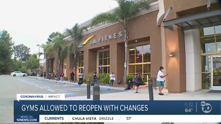 Gyms reopening across San Diego with changes