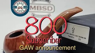 Give Away Announcement. 800 Sub Appreciation GAW sponsored by MBSD Pipes