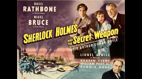 SHERLOCK HOLMES AND THE SECRET WEAPON (1942) -- colorized