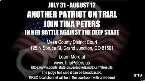 TINA PETERS- TRIAL TO START JULY 31 - War Room 7 27 2024