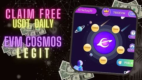 Evm Cosmos-ams Review | No Investment | Claim Unlimited USDT Daily | Earn Free 600 Evm Token | Crpto