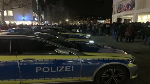 Spaziergang/Demonstration Ulm, Germany. 21.1.22 - Kein Kommentar/No Comment