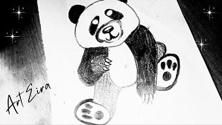 How to Draw Panda - Easy Panda Drawing - Panda Drawing