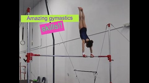 Amazing gymnastic skills!