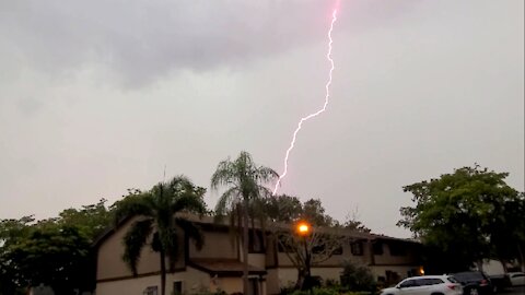 Intense Lightning Storm in Broward County FL 6-20-21