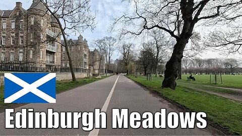 Edinburgh's Meadows Park - Cycle through Middle Meadow Walk 2023 #edinburgh #scotland