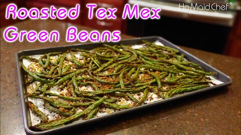 Roasted Tex Mex Green Beans | Dining In With Danielle