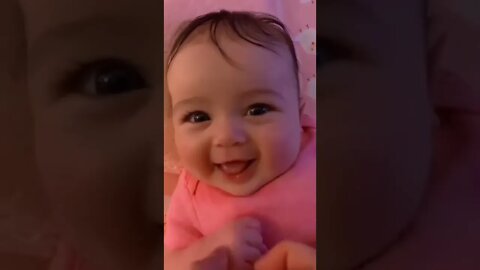 Cute Baby try not to smile Challenge #41 #shorts February 20, 2022(2)