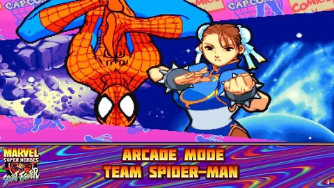 Marvel Super Heroes VS. Street Fighter: Arcade Mode - Team Spider-Man
