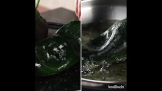 ¿Cómo pelar chiles?