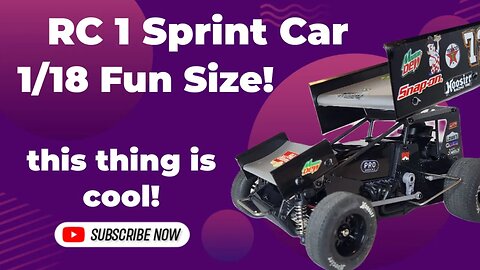 RC 1 Sprint Car, Good things do come in small packages!