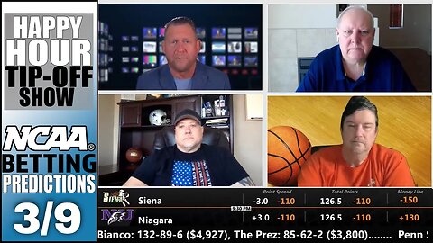 College Basketball Picks, Predictions and Odds for Tonight | Happy Hour Tip-Off Show for March 9