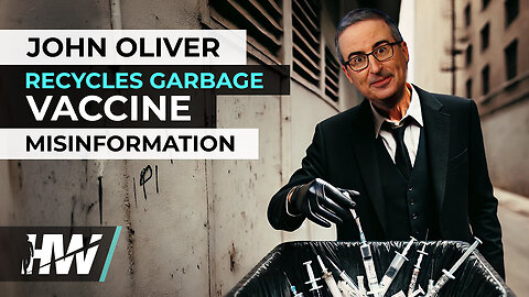 JOHN OLIVER RECYCLES GARBAGE VACCINE MISINFORMATION - August 8, 2024