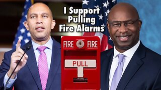 Hakeem Jeffries Supports Pulling Fire Alarms