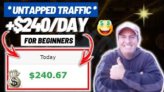 Untapped Traffic Method To Earn +$240 Per DAY! (Affiliate Marketing For Beginners) #shorts