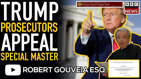 Trump Prosecutors APPEAL Special Master Order to REMOVE Raymond Dearie COMPLETELY
