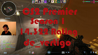 CS2 Premier Matchmaking - Season 1 - 14,322 Rating - de_vertigo