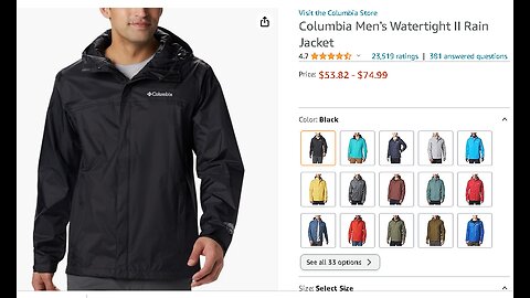 Columbia Men's Watertight II Rain Jacket