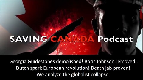 SCP105 - Guidestones demolished, Boris Johnson removed, European revolution: Globalists in freefall.