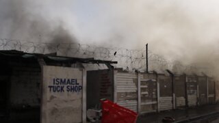 SOUTH AFRICA - Durban - Fire at Jumbo's towing yard (Videos) (3LT)