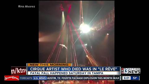 Cirque aerialist who died in Tampa a former 'Le Reve' performer