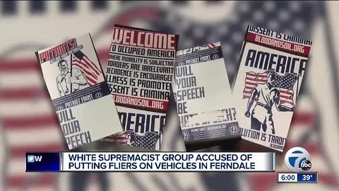 Racist fliers placed on vehicles in Ferndale