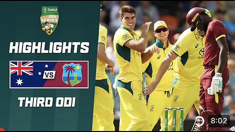 Australia v West Indies 2023-24| Third ODI