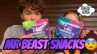 TRYING MR BEAST SNACKS!!*so delicious*