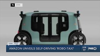 Amazon reveals self-driving robo-taxi