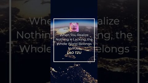 Zen Saying - When You Realize Nothing is Lacking, THE Whole World Belong to You #shorts #zen