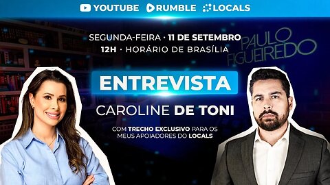 Paulo Figueiredo Entrevista Caroline De Toni - AO VIVO dos Studios do Locals em Miami