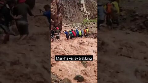 Don't go trekking in Markha valley in Leh #flashflood #yhai #tth #ladakh #markha #mountains #hiking