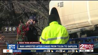 Man arrested after chase from Tulsa to Sapulpa