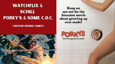 you wanna Watchflix & Schill Porky's and some comics