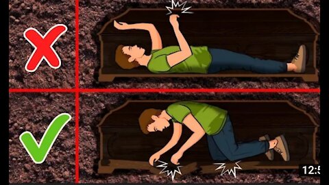 What to do if you are buried alive in a coffin