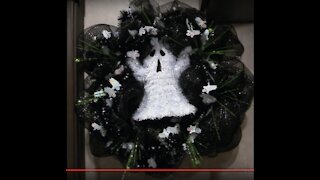 Ghost Mesh Wreath