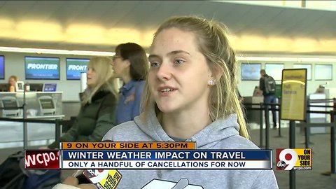 Snow could affect air travel at CVG and destinations