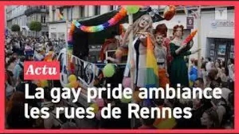défilé gay Pride à. Rennes video 1 du Samedi 17 juin 2023 à 13h à 17h00