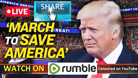 Trump se une al rally "Marcha para salvar América" censurado por Youtube