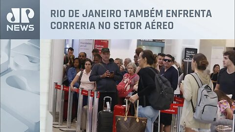 Confira situação do aeroporto Santos Dumont no terceiro dia da greve dos aeronautas