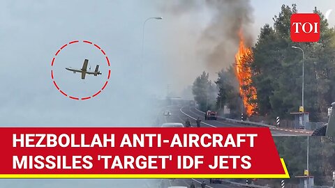 'Direct Hit': Hezbollah Missiles Attack IDF Jets Over Lebanon; Israeli Army Base Bombarded | Watch