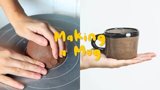 Making a mug for my boyfriend - Full Pottery Process